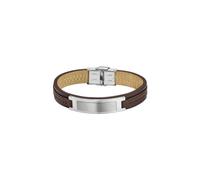 LOTUS LS1808/2/1 Herren Armband Edelstahl Silber Braun 22 cm