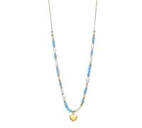 LOTUS Style Woman's Heart LS2553-1/3 Damen-Halskette, vergoldeter Edelstahl mit Naturperlen, 4 x 6 mm, 50 cm
