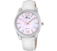 Lotus Damen Uhr Analog aus Leder - Quarzwerk - Mineralglas hochresistent - 5 ATM wasserdicht - Elegant, klassisch und Vintage 18899/A - Trendy