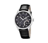 Lotus Uhr Für Herren 15974/4 Outlet Silber Edelstahl Case SchwarzLeder Band