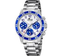 Lotus Kinder Analog Uhr Edelstahl 316L Silber - Quarz Chronograph - Hochfestes Mineralglas - Wasserdicht 5 ATM 18580/7 - Junior Collection
