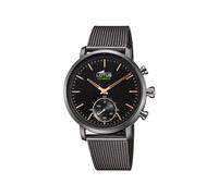 Lotus Herren Hybrid-Smartwatch 18806/1 – Analoge Uhr, Edelstahl 316L Grau, 10 ATM, Musiksteuerung