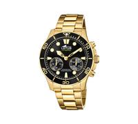 Lotus Uhr Smart Herren Hybrid Connected aus Edelstahl 316l | Goldfarben, Analog, Wasserdicht 10 ATM 18802/2, Musiksteuerung, Schrittzähler, Anrufbenachrichtigung und -ablehnung