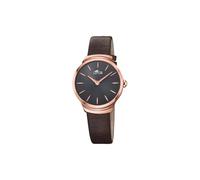 Lotus Watches Damen Datum klassisch Quarz Uhr mit Leder Armband 18501/1