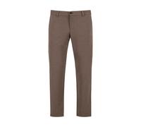 Alberto Slim Fit Chino Brown, Einfarbig
