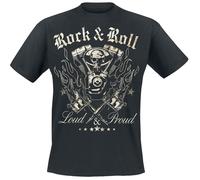 Loud and Proud T-Shirt schwarz in XXL