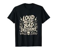 Loud Music Bad Decisions Rock Festival Metal Vibes Preisgünstiges Grafik-T-Shirt