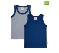 loud + proud Doppelpack Kinder Unterhemd, Tanktop, Feinripp aus Bio Baumwolle und GOTS Zertifiziert