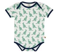 loud + proud Baby Body Kurzarm, GOTS-zertifiziert Blau (Känguru) 50/56