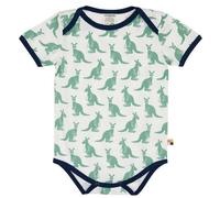 loud + proud Baby Body Kurzarm, GOTS-zertifiziert Blau (Känguru) 62/68