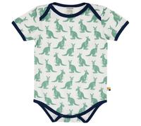 loud + proud Baby Body Kurzarm, GOTS-zertifiziert Blau (Känguru) 74/80