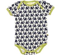 loud + proud Baby - Jungen Kurzarm aus Bio Baumwolle, GOTS Zertifiziert Body, Blau (Marine), 74-80 EU