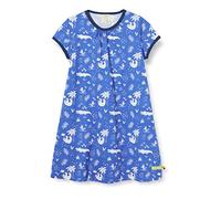 loud + proud Baby - Mädchen Dress Allover Print Organic Cotton Kleid, per Pack Blau (Cobalt Cob), 74/80 (Herstellergröße: 74/80)