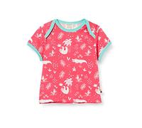 loud + proud Baby - Mädchen T-Shirt Allover Print Organic Cotton T-Shirt, per Pack Rosa (Azalea Aza), 62/68 (Herstellergröße: 62/68)