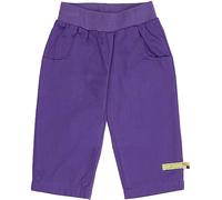loud + proud Baby - Mädchen Twill Mit Futter, GOTS Zertifiziert Hose, Violet, 92 EU