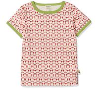 loud + proud Baby-Unisex, Druck T-Shirt, Rot (Tomato to), 104 (Herstellergröße: 98/104)