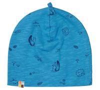 loud + proud Babys & Kinder Beanie aus Slub Jersey mit Druck, GOTS-zertifiziert Azur(Blau) 98/104