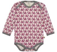 loud + proud Babys & Kinder, Body Langarm, GOTS-zertifiziert Grape (Rosa) 62/68