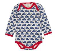 loud + proud Babys & Kinder, Body Langarm, GOTS-zertifiziert Ultramarine (Blau) 62/68