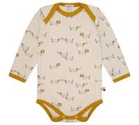 loud + proud Babys & Kinder Body langarm mit Druck, GOTS-zertifiziert Curry(Gelb) 74/80