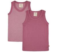 loud + proud Doppelpack Kinder Unterhemd, Tanktop, Feinripp aus Bio Baumwolle und GOTS Zertifiziert