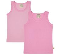 loud + proud Babys & Kinder Doppelpack Unterhemden aus Feinripp, GOTS-zertifiziert Malve(Rosa) 122/128