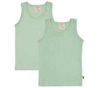 loud + proud Babys & Kinder Doppelpack Unterhemden aus Feinripp, GOTS-zertifiziert Pistacchio/Grün 86/92