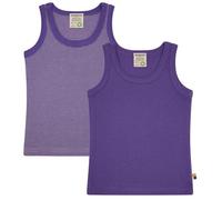 loud + proud Babys & Kinder Doppelpack Unterhemden aus Feinripp, GOTS-zertifiziert Violet(Lila) 86/92