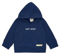 loud + proud Babys & Kinder Hoodie aus weichem Sweat-Material, GOTS-zertifiziert Ultramarine(Blau) 86/92