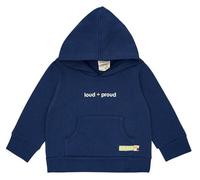 loud + proud Babys & Kinder Hoodie aus weichem Sweat-Material, GOTS-zertifiziert Ultramarine(Blau) 98/104