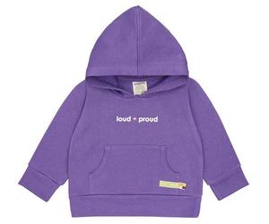 loud + proud Babys & Kinder Hoodie aus weichem Sweat-Material, GOTS-zertifiziert Violet(Lila) 74/80