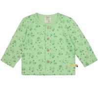 loud + proud Babys & Kinder Jacke aus Musseline Jersey mit Druck, GOTS-zertifiziert Opal(Grün) 110/116