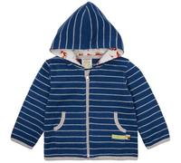 loud + proud Babys & Kinder Jacke Ringel, GOTS-zertifiziert 74/80 Ultramarine(Blau)