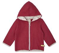 loud + proud Woll-Sweatjacke in Rot - Größe 110/116 | Baby Sweatshirts Jacken