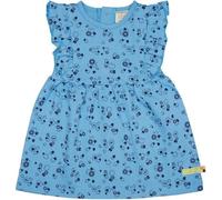loud + proud Babys & Kinder Kleid aus Musseline Jersey mit Druck, GOTS-zertifiziert Basin(Blau) 110/116