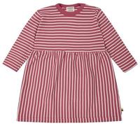 loud + proud Babys & Kinder Kleid langarm gestreift mit Rippe, GOTS-zertifiziert Rouge(Pink) 74/80
