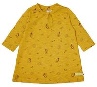 loud + proud Babys & Kinder Kleid Slub Jersey mit Druck, GOTS-zertifiziert Curry(Gelb) 110/116