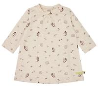 loud + proud Babys & Kinder Kleid Slub Jersey mit Druck, GOTS-zertifiziert Vanilla(Natur) 122/128