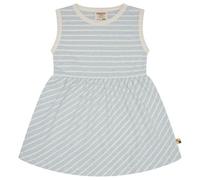loud + proud Babys & Kinder Kleid Streifen mit Leinen, GOTS-zertifiziert Air(Blau) 122/128