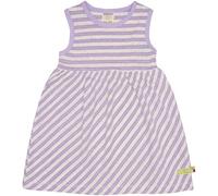 loud + proud Babys & Kinder Kleid Streifen mit Leinen, GOTS-zertifiziert Lilac(Lila) 110/116