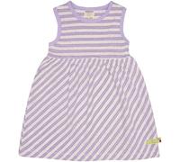loud + proud Babys & Kinder Kleid Streifen mit Leinen, GOTS-zertifiziert Lilac(Lila) 122/128