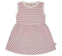 loud + proud Babys & Kinder Kleid Streifen mit Leinen, GOTS-zertifiziert Rouge(Rosa) 110/116