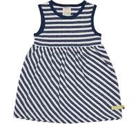 loud + proud Babys & Kinder Kleid Streifen mit Leinen, GOTS-zertifiziert Ultramarine(Blau) 122/128