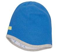 loud + proud Babys & Kinder Mütze Wollfleece, GOTS-zertifiziert Azur(Blau) 74/80