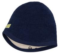loud + proud Babys & Kinder Mütze Wollfleece, GOTS-zertifiziert Ultramarine(Blau) 74/80