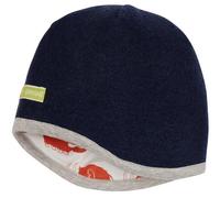 loud + proud Wende-Wollwalk-Mütze in Dunkelblau - Größe 74/80 | Baby Muetzen