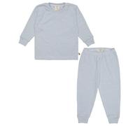 loud + proud Babys & Kinder Schlafanzug, Pyjama Streifen aus Feinripp, GOTS-zertifiziert Dusk/Blau 110/116