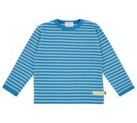 loud + proud Babys & Kinder Shirt langarm gestreift, GOTS-zertifiziert Azur(Blau) 74/80
