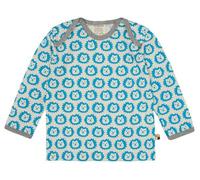loud + proud Babys & Kinder Shirt Langarm, GOTS-zertifiziert Aqua(Blau) 74/80