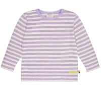 loud + proud Babys & Kinder Shirt Streifen mit Leinen, GOTS-zertifiziert Lilac(Lila) 74/80